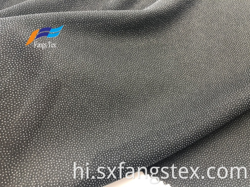 Jacquard Dots Polyester Linings Adhesive Black Abaya Fabric 4